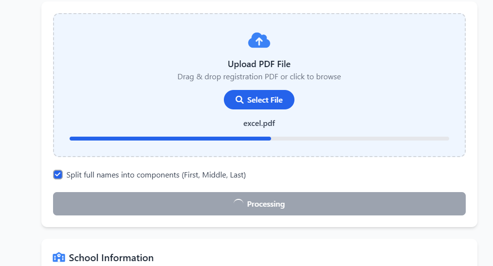 Data processing visualization